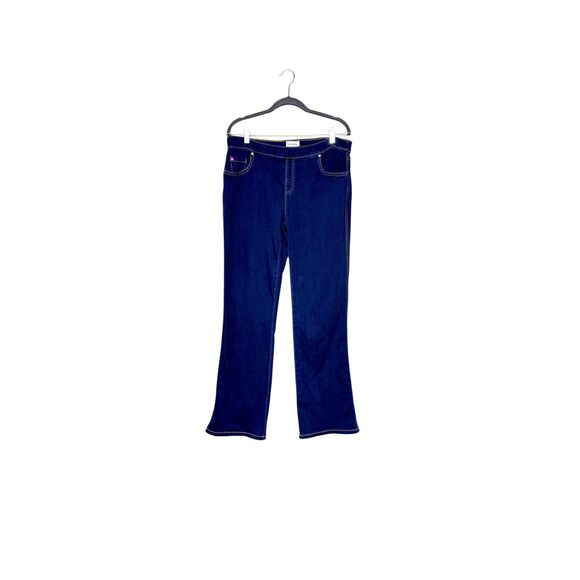 Pajama Jeans dark wash boot cut size L - Picture 1 of 15
